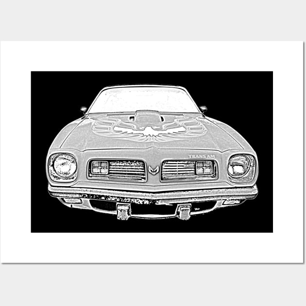 Pontiac Firebird Trans Am 1970s classic muscle car Wall Art by soitwouldseem